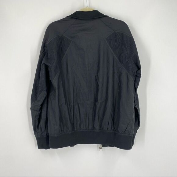 Nike Men’s Zipper Closing Windbreaker Black Bomber Lightweight Jacket size M - Picture 4 of 4